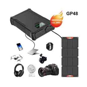Hot Selling 30W 18W <b>Mini</b> Portable Power Station 36000mAh 133.2Wh Outdoor Power Bank <b>Solar</b> AC Powered Ternary Lithium Battery Cig - Product Image 2