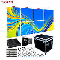 Cabina de DJ con Pantalla LED Plegable de 500x500mm, Pantalla LED de Alquiler para Interiores y Exteriores, Video Wall para Conciertos, Escenarios y Eventos