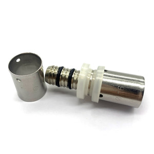 Conexiones de Latón TUBOMART Tipo U, Acoplamiento Recto con Rosca BSP/NPT, Niquelado, para Tuberías de <span class=keywords><strong>Gas</strong></span> PEX - Product Image 3