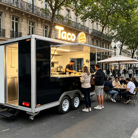 Camions ou remorques alimentaires commerciaux les moins chers : camions de tacos, hot-dogs, burgers, pizzas mobiles avec fenêtre de vente