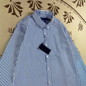 Camicia Casual da Uomo a Maniche Lunghe in Misto Cotone con Logo RL a Righe, Ricamo sul Colletto, per <span class=keywords><strong>Commercio</strong></span> Estero, Autunnale, Transfrontaliero - Product Image 3