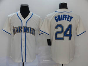 2025 Großhandel Hochwertige Bestseller Maßgeschneiderte Herren Baseball-Kleidung Mariners Teams # 24 # 29 # 44 Sports Baseball Besticktes Trikot - Product Image 3