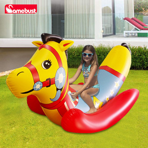 Caballo inflable Samebust, flotador, silla Little Pony, juguete acuático para niños, diversión para fiestas en la piscina. - Product Image 1