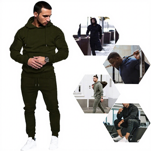 100% Cotton Printed Zip Blank Regular Fit Reflective <b>Waterproof</b> Windproof Casual Solid Jacket Track Pants Jogger - Product Image 1