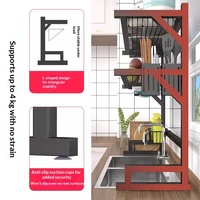 Égouttoir à vaisselle rectangulaire multifonctionnel en acier inoxydable pour évier de cuisine, modèle 140, support de rangement pour vaisselle sur comptoir