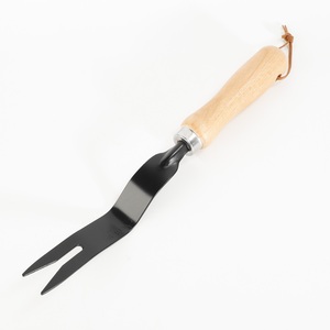 Gran oferta de jardín y macizo de flores, mango de madera, mini herramienta de jardín de acero inoxidable, rastrillo de uñas para jardín - Product Image 4