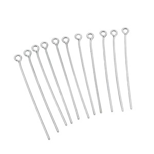 หมุดตาสีเงินชุบทองแดงขนาดกลางสำหรับเครื่องประดับทำด้วยตัวเอง - Product Image 5