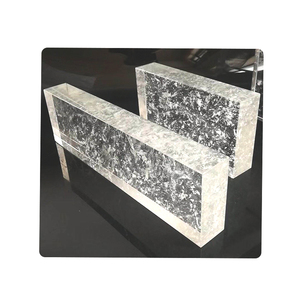 Blocos De Tijolos De Vidro Decorativos Com Floco De Neve Design Interior Para Partição De Parede De Cortina ou Lâmpada Artística Com Preço De Atacado - Product Image 1