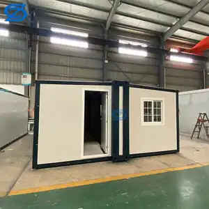 Quick Assemble Luxury Villa Home Light Steel Prefabricated Modular 2 In 1 Expandable Container House