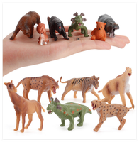 Figurines d'animaux en plastique, petite taille, réaliste, pour porte-clés, jouets miniatures éducatifs, sculpture de voiture, tableau de bord, vente en gros,