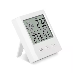 Reloj de escritorio Digital de plástico de alta calidad, medidor de temperatura montado en la pared, medidor de humedad, conjunto personalizable OEM ODM para niños - Product Image 4