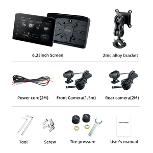 Nouveau HOT Écran intelligent portable IP67 étanche pour <span class=keywords><strong>moto</strong></span> avec CarPlay sans fil Android Auto 6,25 pouces DVR Navigation <span class=keywords><strong>GPS</strong></span> pour 5.0 - Product Image 3