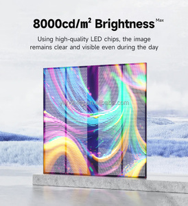 Trong suốt <span class=keywords><strong>LED</strong></span> quảng cáo hiển thị p3.91 ngoài trời <span class=keywords><strong>LED</strong></span> Video tường cửa sổ Kính <span class=keywords><strong>LED</strong></span> trong suốt lưới màn hình hiển thị - Product Image 5