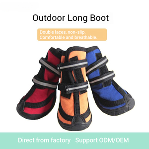 Chaussures <span class=keywords><strong>pour</strong></span> <span class=keywords><strong>chien</strong></span> ONESTEP confortables, classiques, imprimées, douces, respirantes, anti-chute, avec double sangle réfléchissante, semelle hydrofuge en polyester - Product Image 6