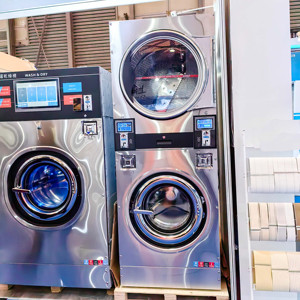 Lavadora-Secadora Profesional Totalmente Automática, Operada con Monedas, 15 kg, con Calentamiento a Gas y Agua Fría, para Hoteles y Lavanderías - Product Image 5
