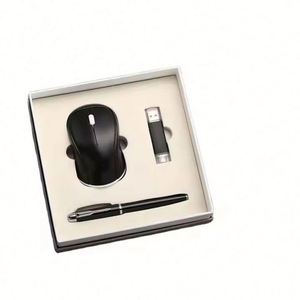 2025 New Arrival Custom Logo Wireless Mouse Pen <b>Gift</b> <b>Set</b> Christmas Luxury Corporate Business Promotional Plastic <b>Gift</b> - Product Image 1