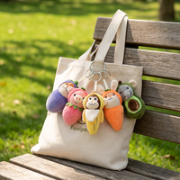 Pluche fruit-hanger met PP katoenen vulling, aanpasbaar voor kinderen, milieuvriendelijk, 11-30cm hoog