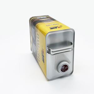 Échantillon Gratuit : Bidon en Fer Blanc F-Style 4000 ml pour Huile Moteur, Forme Carrée ou Rectangulaire, avec Impression Offset et Logo Personnalisé pour le Stockage d'Huile Moteur - Product Image 5