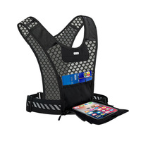 Nuevo Chaleco Deportivo Ligero y Transpirable de Poliéster con Soporte para Teléfono Móvil con Pantalla Táctil, Chaleco de Hidratación para Correr, Mochila para Deportes