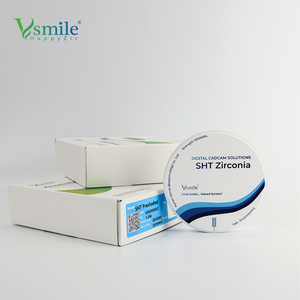 98mm SHT multistrato di zirconia materiale dentale cad cam ossido di zirconio ceramica per corona dentale e ponte
