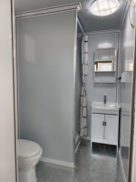 WC et douche portables de luxe pour l'extérieur, neufs, préfabriqués, toilettes et douche mobiles