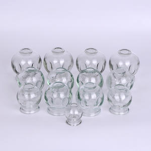 Традиционная китайская пустая стеклянная чашка для огня, 16 шт., набор присосок для хиджамского стекла - Product Image 1