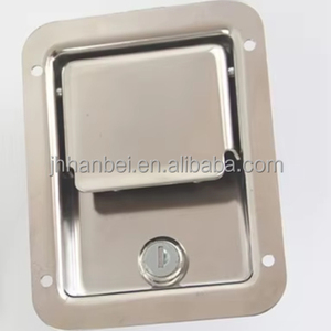 MS8059 صندوق أدوات للقطار مقبض مجداف بقفل مفاتيح ، مزلاج من الفولاذ المقاوم للصدأ لخزانة التوزيع ، بمفتاحين - Product Image 1