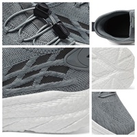 Scarpe Unisex per Anziani con Punta Larga e Calzata Ampia, Scarpe da Palestra per Mezza Età, Tomaia in Mesh, Suola in Gomma, Traspiranti e Leggere