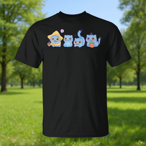 Camiseta Demon Hunters Blue Tiger And Bird para adultos, unisex, manga corta, cuello redondo, impresión digital, promocional - Product Image 2