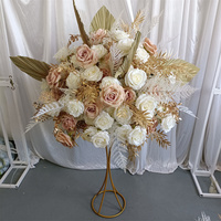 Fournitures de décoration de mariage IFG 26 pouces Boho automne boule de fleur artificielle pièces centrales