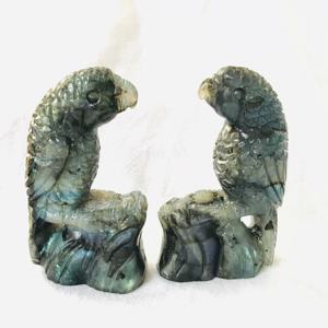 Commercio all'ingrosso fatto a mano Naturale Labradorite <span class=keywords><strong>Pappagallo</strong></span> Scultura di Cristallo in Flash uccello <span class=keywords><strong>Regalo</strong></span> per la decorazione - Product Image 5