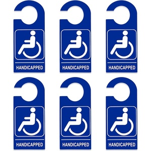 Soporte <span class=keywords><strong>para</strong></span> Tarjeta de Discapacidad de PVC Azul <span class=keywords><strong>para</strong></span> Espejo Retrovisor o Puerta de Coche, 3.5x8.5 Pulgadas - Product Image 1