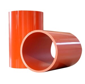 Tuyau de Protection de câble CPVC enterré ignifuge de haute qualité diamètre intérieur 100X4.0mm 150x8.0mm 250X15mm <span class=keywords><strong>Tube</strong></span> en plastique - Product Image 2