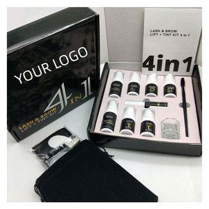 Kit de levantamiento de pestañas DIY de etiqueta privada, rizador de pestañas natural de larga duración, kit de laminación de cejas, cuidado posterior, juego de tinte de cejas - Product Image 1