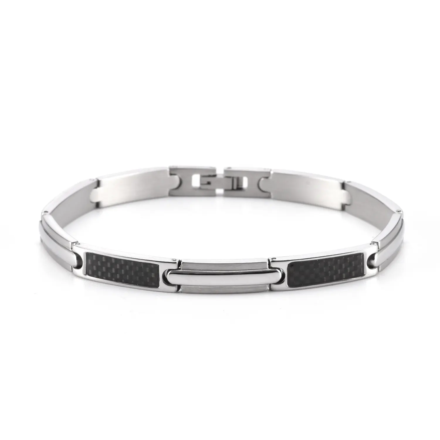 SDA 6mm Mini Wide Stainless Steel Magnetic Therapy Energy Bracelet for Healthy Care Jewelry