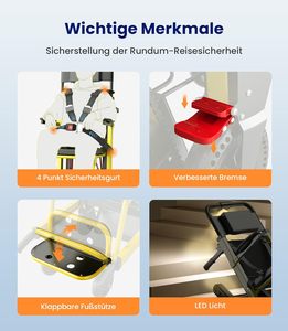 כסא גלגלים חשמלי עם גלגלי מסילה מיוחדים, פתרון ניידות יומיומי לקשישים ונכים, ספק - Product Image 6