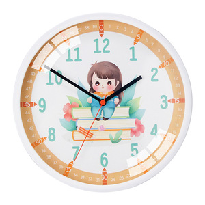 REIDA silenzioso senza ticchettio che racconta l'ora dell'orologio per bambini decorazione della parete della stanza per le camere da letto impara a capire facilmente l'ora - Product Image 2