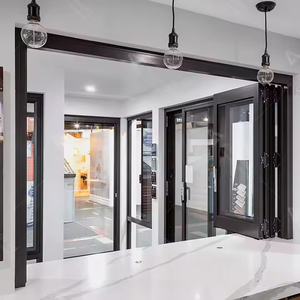 As2047 thông minh cơ giới tự động nhôm không khung gấp cửa sổ kính cửa dọc mở nhà bếp sử dụng chống trộm - Product Image 6