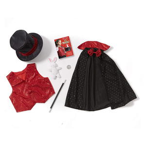 Ensemble de déguisements de <span class=keywords><strong>magicien</strong></span> pour enfants Chapeau haut de forme de <span class=keywords><strong>magicien</strong></span> noir adulte <span class=keywords><strong>Cape</strong></span> et gant - Product Image 1