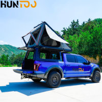 Huntoo – Tente de camping personnalisée pour camping-car, camion, ou benne de pick-up, avec boîte à outils en aluminium et support de rangement