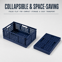 Caisses en plastique pliables, empilables, caisses en plastique pour fruits, boîte pliable de qualité alimentaire, fruits et légumes