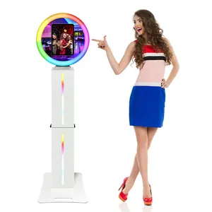 Portable Photobooth Camera Infinity Photo Booth Video Booth 100cm Tempered Glass Led Photo Booth 80cm