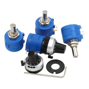 1k <span class=keywords><strong>5k</strong></span> 10k 20k 50k100K WXD 3590 10 Turns Potenciômetro, Tipos de Potenciometro - Product Image 5