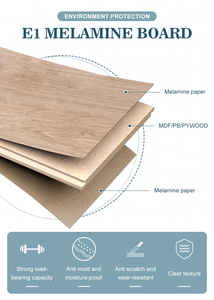 Modern design stijl melamine gecoate MDF spaanplaat E1 keuken gebruik milieuvriendelijk voor CE gecertificeerd - Product Image 4