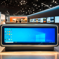 Kecerahan tinggi 1000 NIT panjang tipis BUS LED TFT layar LCD untuk Bus Shopping Mall pameran Hall mobil Video dalam ruangan iklan