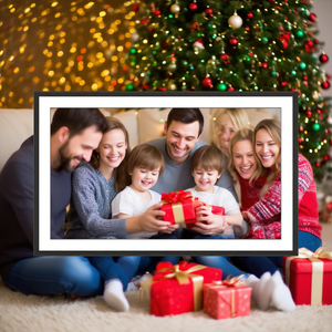 מסגרת תמונה דיגיטלית מפלסטיק בגודל 15.6 אינץ' HD 1920x1080 IPS עם מסך מגע, שעון, שמע MP3, וידאו MP4 וחיבור Wi-Fi - Product Image 2