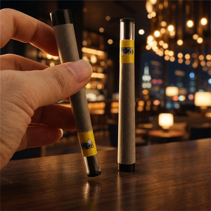 Accessoires de fumage personnalisés avec logo, cônes avec filtre en verre, papier à rouler brun non blanchi, cônes à embout en verre, vente en gros - Product Image 6