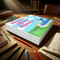Livres d'images pour enfants personnalisés en gros, couverture rigide, reliure parfaite, plastification, impression éducative, carton offset