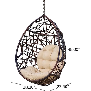 Treo Giỏ ghế với khung tròn mây treo trứng vườn mây treo trứng ghế - Product Image 3