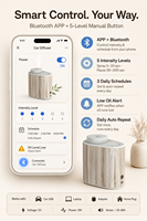 Diffuseur de voiture grande capacité pour huiles essentielles, sans eau, contrôle par application, électrique, USB, portable, luxe, aromathérapie, fonction minuterie, OEM